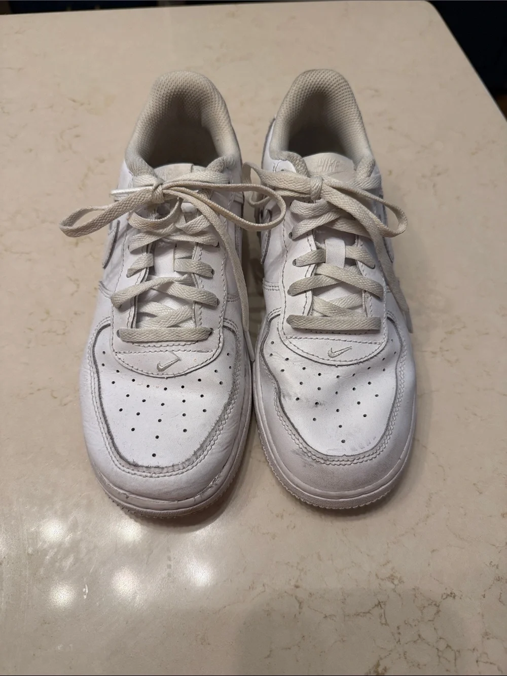 Nike White Leather Sneakers